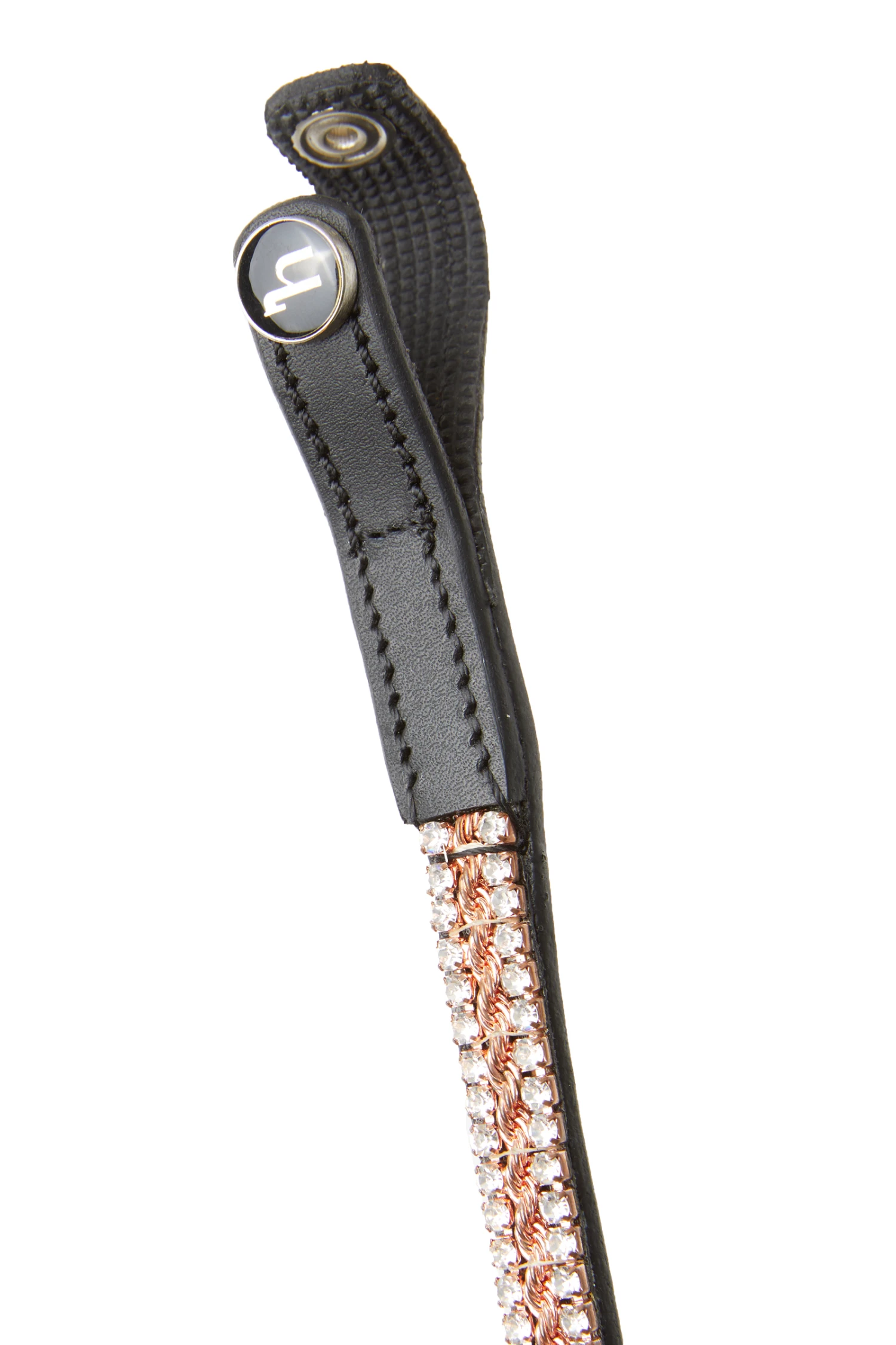 Horze Nancy Stirnriemen Mit Kristallen Und Flechtdetail – Bild 2