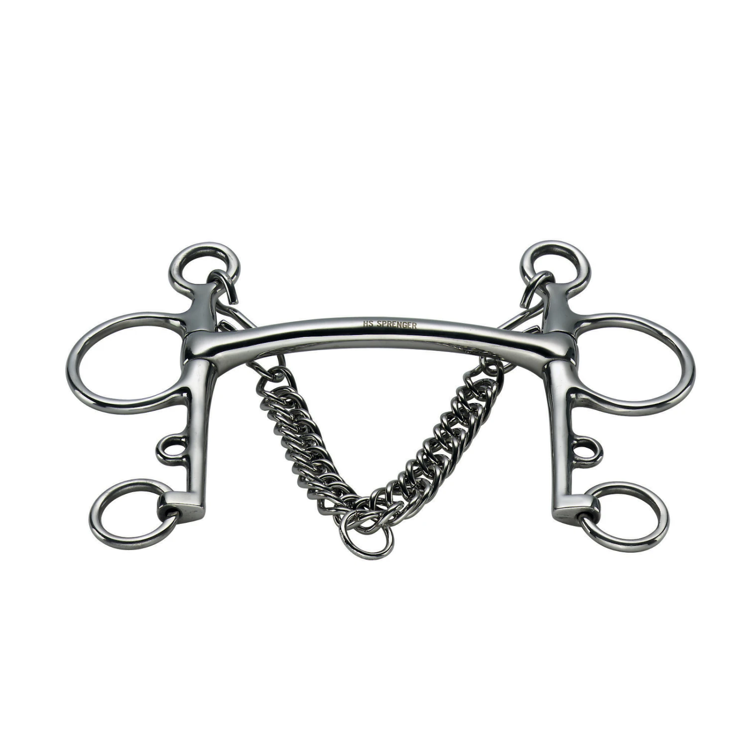 Sprenger Pelham, Stangengebiss, Gebogen, Edelstahl