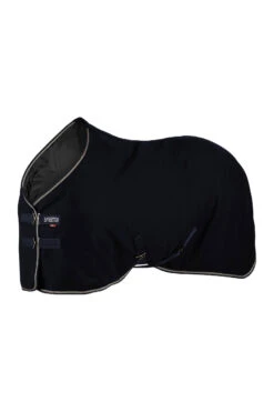 B Vertigo Arendal Wolldecke Mit Goldenem Streifen