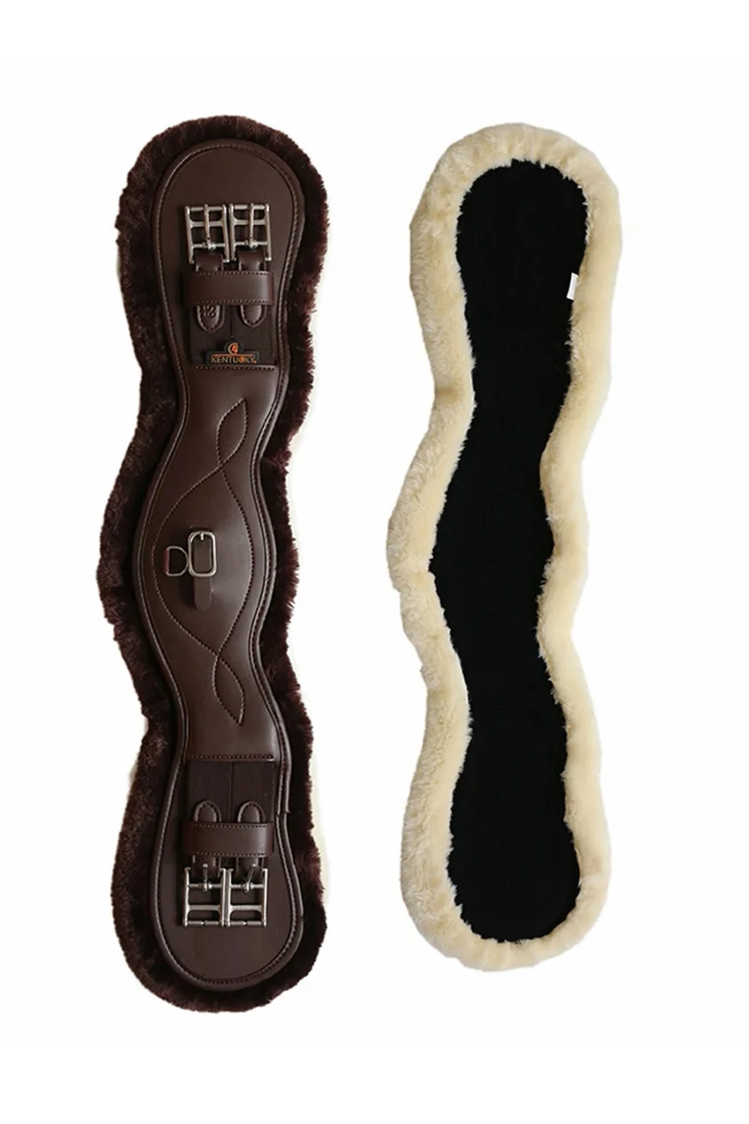 Kentucky Horsewear Lederkurzgurt Sheepskin Dressage – Bild 7