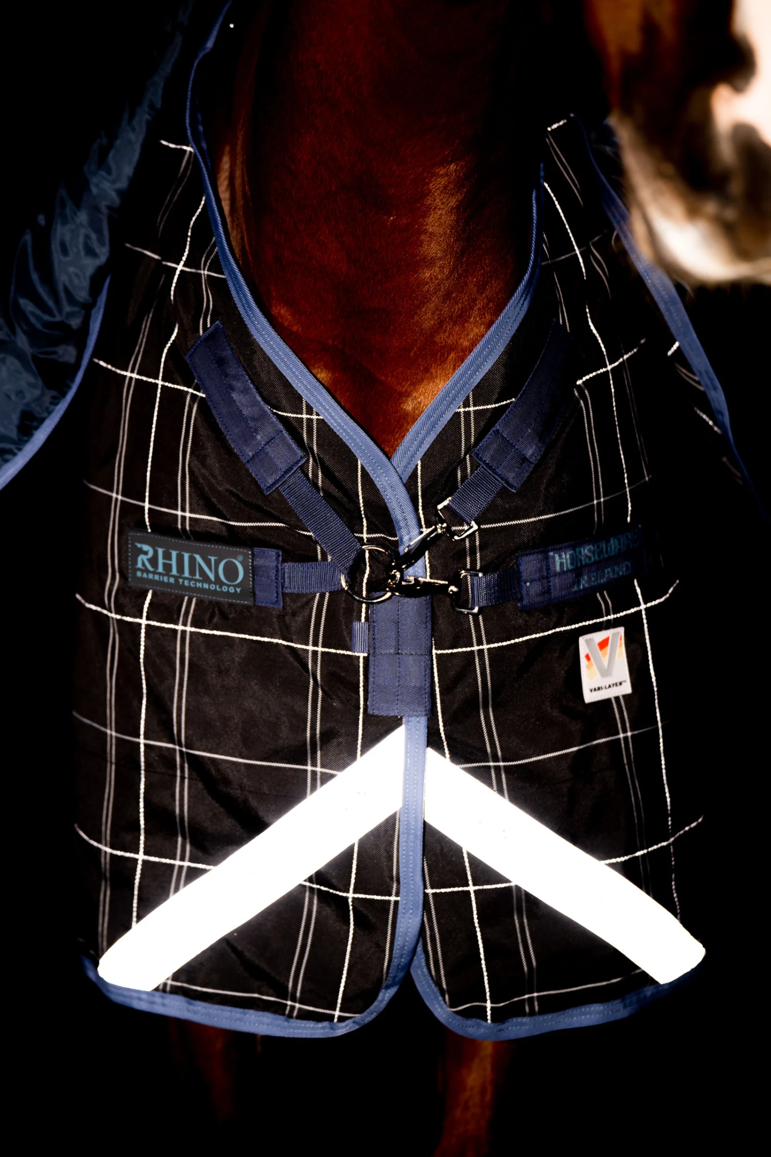 Horseware Rhino Reflectech Plus Vari-Layer Weidedecke Inkl. Abnehmbarem Halsteil, 250g – Bild 8